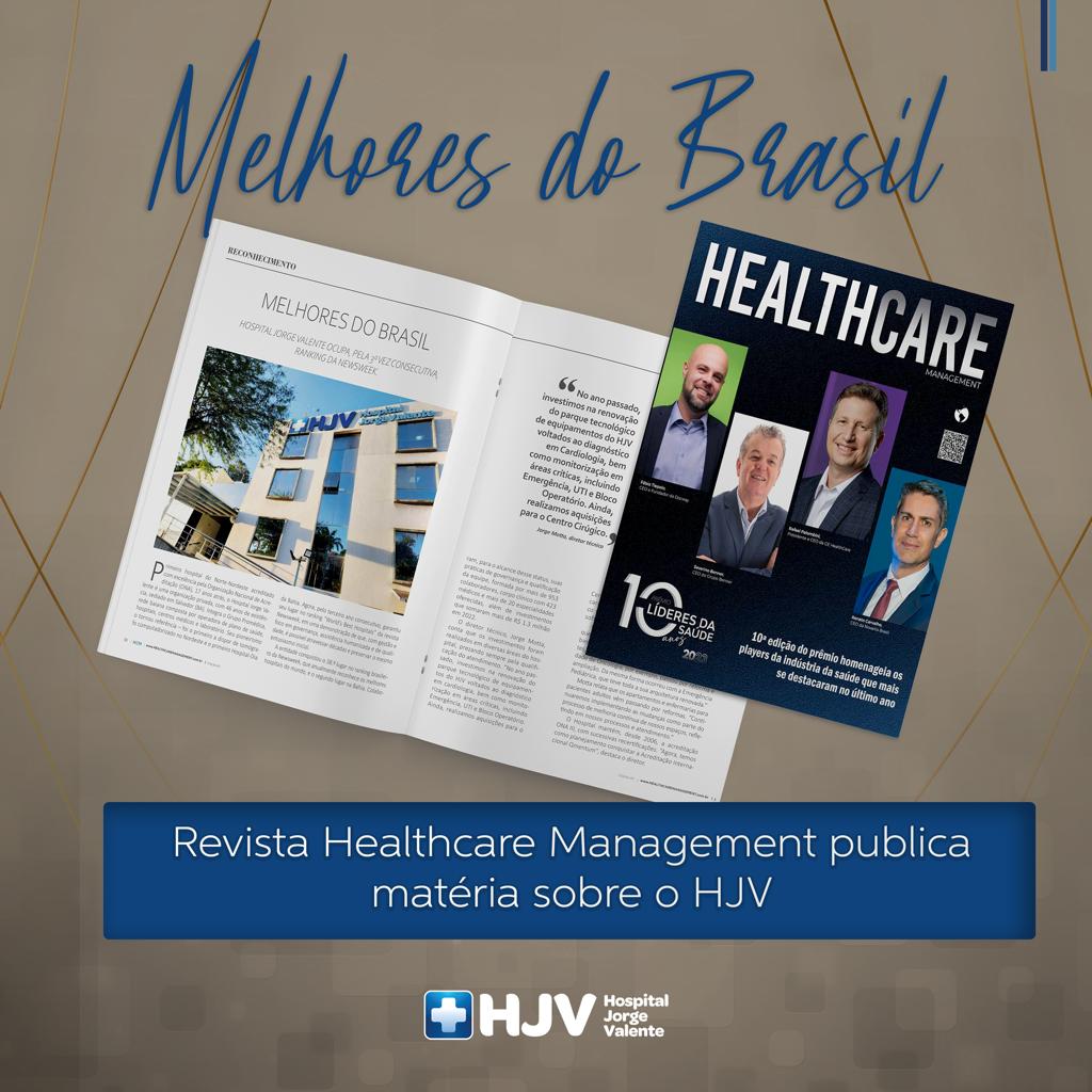 Revista Healthcare Management publica matéria sobre o HJV