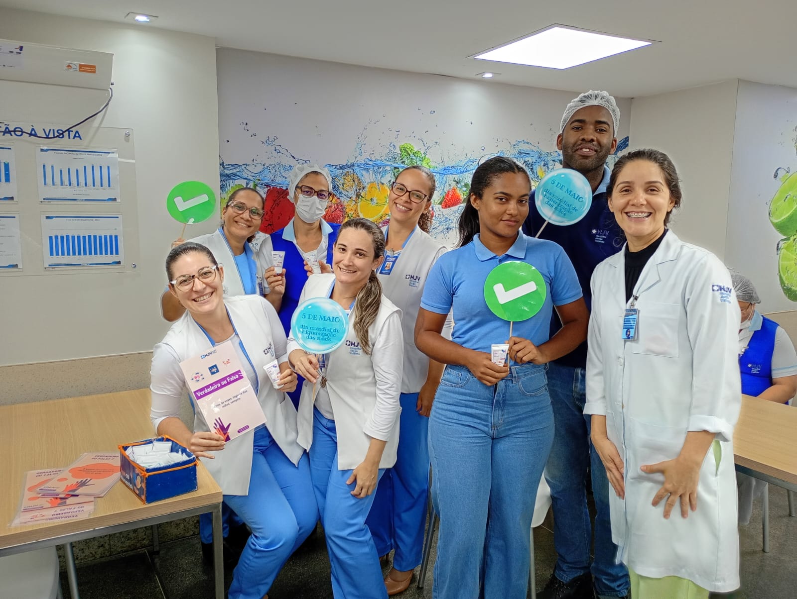 SCIH reforça tema da campanha mundial de Higiene das Mãos com ação interativa
