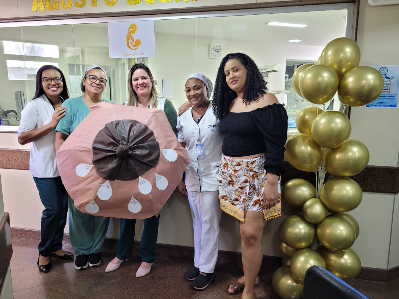 HJV realiza Ação Itinerante pelo Agosto Dourado e mobiliza colaboradores e pacientes