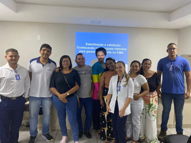 Equipe da CME participa de capacitação voltada à melhoria contínua dos processos no HJV